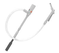 Nzkeuf Pompe de Transfert Électrique sur Batterie, Pompe Electrique Carburant portable, Alimentation USB-C/AA, 2,8 GPM, Arrêt Automatique, Tuyau 51 Pouces Téléscopique pour Jerrican, Diesel