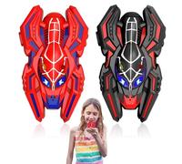 Nzkeuf Talkie Walkie Enfants Spider, sans Fil, Talkie Walkie Spider, Jeux d'extérieur Enfant 3-12 Ans Idée Cadeau Anniversaire 3-12 Ans, Convient pour L'extérieur et Le Camping, Noir, Rouge