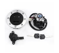 NZNVKCFL Interrupteur D'allumage Moto, Bouchon Gaz, Couvercle Réservoir Carburant, Jeu Clés Verrouillage pour Suzuki pour Bandit 600 1200 GSF600 GSF1200 GSF 600 1200 1996-2005 Serrure Contact Motos