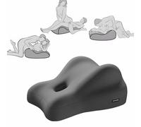 Nzoike Coussin Couple en Mousse à MéMoire De Forme pour Couple, 48×41×23cm, Oreiller Intime pour Couples, Coussin De Soutien pour Les Fesses Et Les Fesses, pour Intimité, Gris Sidéral.