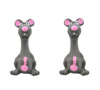 Nzoike Jouets couineurs en Latex pour Chien, Souris pour Animaux domestiques, Jouet couineur molaire Doux | Jouet de Dentition Amusant en Caoutchouc à mâcher Doux pour intérieur et extérieur,2PCS