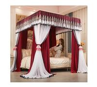 NZPOST Moustiquaire à baldaquin de lit de Luxe européen, Rideaux occultants Anti-poussière pour lit superposé de Princesse pour Adulte, pour lit Simple