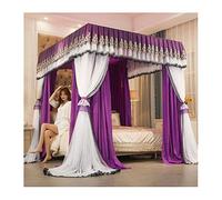 NZPOST Moustiquaire à baldaquin de Luxe européenne, Rideaux occultants et Anti-poussière pour lit superposé, pour Chambre de Princesse, pour lit Simple