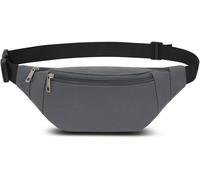 Nzqaf-Banane Ceinture De Course Homme Femme - Sac À La Taille Etanche Réglable Pour Cyclisme, Gym, Balade, Escalade, Voyage, Randonnée - Sacoche Poitrine (Gris)