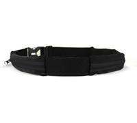 Nzqaf-Ceinture Boa L'original Sac Banane - 2 Poches Ultra Extensibles - Sport, Course A Pied, Jogging, Equitation, Fitness, Voyage, Randonnée -Range Telephone, Gourde, Anti Pick-Pocket Belt (Noir, M/