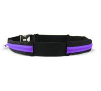 Nzqaf-Ceinture Boa L'original Sac Banane - 2 Poches Ultra Extensibles - Sport, Course A Pied, Jogging, Equitation, Fitness, Voyage, Randonnée -Range Telephone, Gourde, Anti Pick-Pocket Belt (Violet,