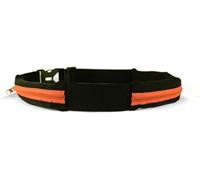 Nzqaf-Ceinture Boa L'original Sac Banane - 2 Poches Ultra Extensibles - Sport, Course A Pied, Jogging, Equitation, Fitness, Voyage, Randonnée -Range Telephone, Gourde, Anti Pick-Pocket Belt (Orange,