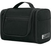 Nzqaf-Grande Trousse De Toilette Femme Suspendu Trousse Maquillage Homme Voyage Organisateur De Sac Pour Cosmétiques Toilettes(Denim Black-2)