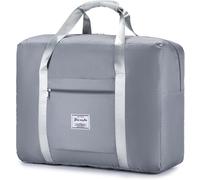 Nzqaf-Pliable Sac De Voyage 45l Sac Bagage 55 X 40 X 20 Cm Sac À Bandoulière Sac De Sport Sac Weekend Homme Femme Rangement Grande Taille Sac Cabine Avion Valise Organisateur Valise Voyage (Gris)