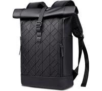 nzqaf-Rolltop Sac à dos étanche pour homme et femme avec compartiment pour ordinateur portable - Grand sac à dos de voyage pour l'école, le vélo, les loisirs, les voyages, les affaires - Noir
