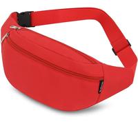 Nzqaf-Sacs Banane Ville De Sécurité Pour Voyage Randonnée Homme Femme, Acs De Sport Vélo À Dos Waist Fanny Pack Running Outdoor Sport De Randonnée (Rouge)