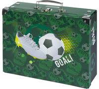 nzqaf-Valise pour Enfants - Jouets et Fournitures Scolaires, en Carton, Pliable avec Poignée en Métal, Motif Ballon