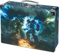nzqaf-Valise pour Enfants - Jouets et Fournitures Scolaires, en Carton, Pliable avec Poignée en Métal, Robots, 32.5 x 26 x