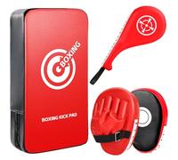 NZQXJXZ Ensemble de Kick Pads pour Enfants et Adolescents | Kick Pad Taekwondo, Patte d’ours Courbée & Double Paddle de Coup de Pied, Accessoire d’Arts Martiaux Sûr pour Boxe