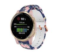 NZVCQVPU 18mm Watch Band For C2 For Vivoactive 3S/4S/Venu 2/Active S Rey Silicone Strap Smart Easyfit Replacement Accessories