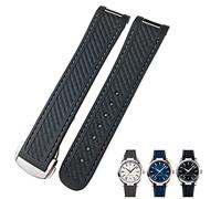 NZVCQVPU 19mm 20mm Curved End Rubber Watchband Fit for Omega 300 AT150 Aqua Terra 8900 Silicone Watch Strap Tools