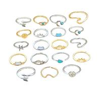 NZVCQVPU 1set turquoise femmes confortables accessoires accessoires amis présents amis et proches 19pcs