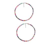 NZVCQVPU 2 perles blanches, 45X0.6cmx2pcs, Standard, Standard