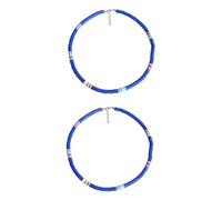 NZVCQVPU 2 perles blanches, 45X0.6cmx2pcs, Standard, Standard