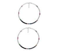 NZVCQVPU 2 perles blanches, 45X0.6cmx2pcs, Standard, Standard