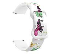 NZVCQVPU 20mm Watch Strap For Vivoactive 3 Venu SQ Vivomove HR Silicone Printing Band Forerunner 645M 245M 55 Watchband Bracelet