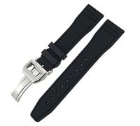 NZVCQVPU 21 mm Soft FluorUbber FKM Watchbands 20 mm 22 mm pour IWC Big Pilot Portofino Natural Rubber Watch Strap Tools