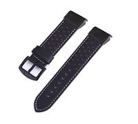 NZVCQVPU 26 22mm Leather Smart Watch Strap For Fenix 7 7X 6 6X Pro 5 5X Plus Epix Bracelet Quick Release Band Wristband Accessory