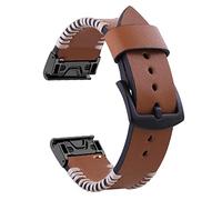 NZVCQVPU 26 22mm Leather Smart Watch Strap For Fenix 7 7X 6 6X Pro 5 5X Plus Epix Bracelet Quick Release Band Wristband Accessory