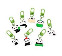 NZVCQVPU 8 pièces Panda Keychains amusants et multifonctionnels pour les clés et les accessoires Craft de matériel acrylique robuste organisateurs uniques