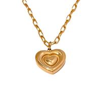 NZVCQVPU Accessoires Collier de coeur romantique pour filles, éternel amour coeur charme couloir - Collier de coeur, collier de médaillon pour femmes Birthday Valentine S