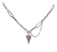 NZVCQVPU Accessoires Collier de coeur romantique pour filles, éternel amour coeur charme couloir - Collier de coeur, collier de médaillon pour femmes Birthday Valentine S