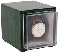 NZVCQVPU Automatic Single Watch Winder, 1+0 Quiet Motor 5 Rotation Modes Storage Display Case Box Beautiful Scenery