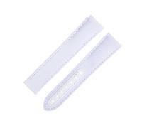 NZVCQVPU Band de montre d'extrémité incurvée de 20 mm pour sangle Omega pour AT150 300 Planet Ocean de Ville Nouvelle bande de surveillance de vache en nylon à haute densité blanche