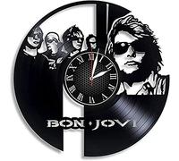 NZVCQVPU Bon Jovi Vinyl Record Retro Wall Clock Birthday New Year Birthday Gift Personality Creative Home Design