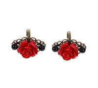 NZVCQVPU Bracelet Mid Thumb Women Sizer goth le décor Black Metal Red