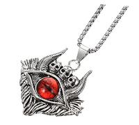 NZVCQVPU Bracelets pour les yeux maléfiques de la chaîne de diable pour les femmes Pin Silver Festival Ring Charms Verset Acier inoxydable