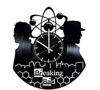 NZVCQVPU Breaking Bad Crime Drama Series Horloge murale en vinyle rétro pour anniversaire, Nouvel An, Noël, cadeau d'anniversaire