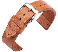 NZVCQVPU Broupes de watchbands hommes Femmes Bandes de bande vintage Blet avec sangle à boucle à broches en acier inoxydable (couleur: marron, taille: 20 mm) (couleur: marron, taille: 20 mm)