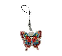NZVCQVPU Butterfly Phone Charm Pendentif Preending Keechain pour femmes filles uniques téléphoniques papillon longe de bracelet personnalisé