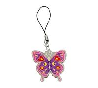 NZVCQVPU Butterfly Phone Charm Pendentif Preending Keechain pour femmes filles uniques téléphoniques papillon longe de bracelet personnalisé