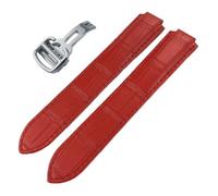 NZVCQVPU Calons de montre de montre Calfskin ， pour Ballon Bleu de Convex Type STRAP 14/16/18/20 / 22 mm Bracelets