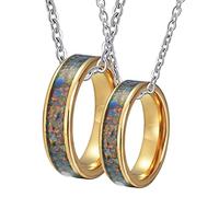 NZVCQVPU Cercle en acier, anneau personnalisé Ring 8 mm Colliers métalliques