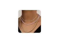 NZVCQVPU Chaîne de chaîne de torsion en couches punk Collier de collier de torsion à torsion pour femmes (style 9)