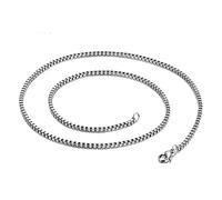 NZVCQVPU Chaîne vénitienne pour femme de 45,7 à 71,1 cm, collier en acier inoxydable de 1,5 à 3 mm