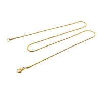 NZVCQVPU Chaînes de collier pour hommes, collier en acier inoxydable pour les femmes Collier de chaîne de serpent 15,4-24 pouces