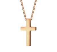NZVCQVPU Collier avec pendentif en forme de croix pour femme en acier inoxydable, taille unique, Standard, Standard
