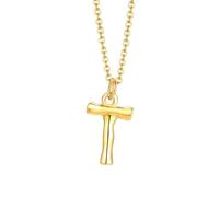 NZVCQVPU Collier avec pendentif initiale en acier inoxydable pour femme, collier rappeur pour homme avec chaîne de 50,8 cm, taille unique, Standard, Standard