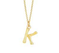 NZVCQVPU Collier avec pendentif initiale en acier inoxydable pour femme, collier rappeur pour homme avec chaîne de 50,8 cm, taille unique, Standard, Standard