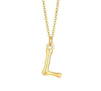 NZVCQVPU Collier avec pendentif initiale en acier inoxydable pour femme, collier rappeur pour homme avec chaîne de 50,8 cm, taille unique, Standard, Standard