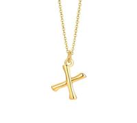 NZVCQVPU Collier avec pendentif initiale en acier inoxydable pour femme, collier rappeur pour homme avec chaîne de 50,8 cm, taille unique, Standard, Standard